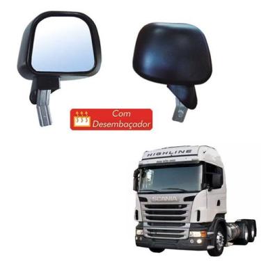 Imagem de Retrovisor Auxiliar Scania Serie 4 E 5 Ld Com Desembaçador - Globo