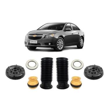 Imagem de 2 Kit Coxim Amortecedor Dianteiro Cruze Sedan 2011 2012 2013 - Qualyki