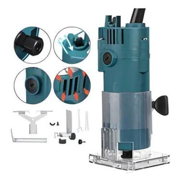 Imagem de Tupia Manual Laminadora 650w 6mm Profissional Pra Marcenaria - NAKAZAK