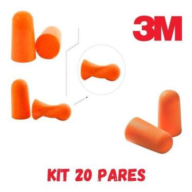Imagem de Protetor Auditivo Plug Espuma Macia 3m Ruídos Kit 20 Pares - Loja Seco