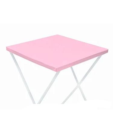 Imagem de Toalha Plástica Cobre Manchas Perolizada - 78 x 78 cm - Rosa Candy - 1