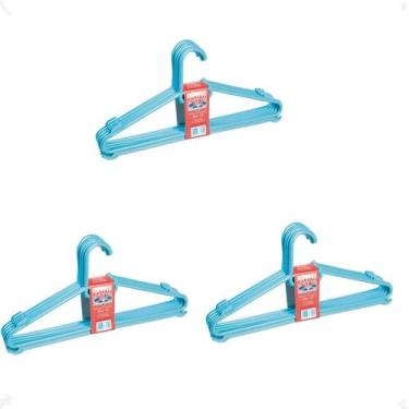 Imagem de Kit 15 Cabide Infantil Bebe ul 30X13,5 Reforçado - Injeplastec