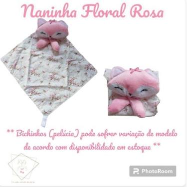Imagem de Naninha Dupla Face com Pelúcia Bichinhos e Porta Chupeta Diversas Esta