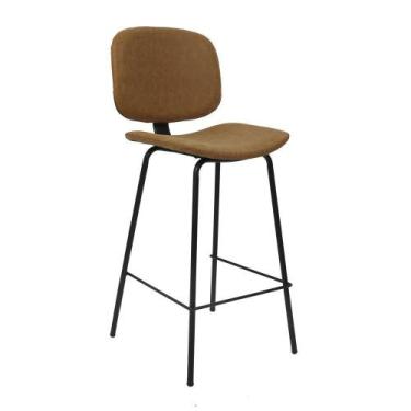 Imagem de Banqueta De Cozinha Barueri Rivatti - Caramelo