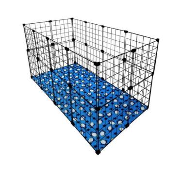 Imagem de Cercado Porquinho Da ÍNdia 60x120x60cm Preto Com Soft - IGUANNA, PRETO