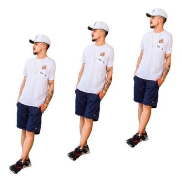 Imagem de 3 Bermuda Shorts Masculino Dry Fit Fitness Esportivo 2 Bolso - KSFRENT