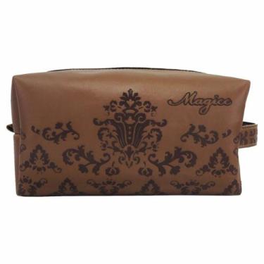 Imagem de Necessaire Casual Feminina Arabescos Marrom, Magicc