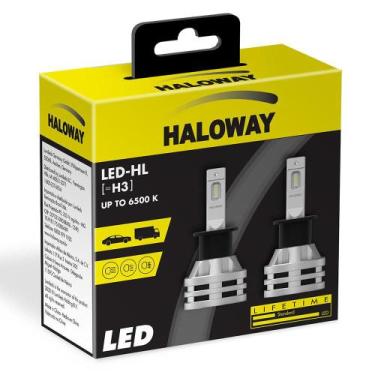 Imagem de Lâmpada LED H3 Haloway 12V 24W 6500K