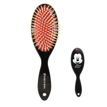 Imagem de Escova de Cabelo Oval - Mundo Disney - Mickey - Marco Boni, Preto