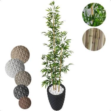 Imagem de Bambu Artificial 2 Metros Japones Grande Vaso Decoração - Flor de Ment
