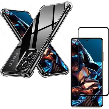 Imagem de Capa Capinha Anti Impacto + Película de Vidro 3D Para Poco X5 Pro Tela