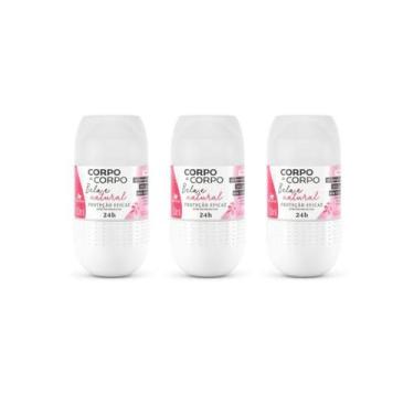Imagem de Desodorante Roll-On Corpo A Corpo Natural 50Ml - Kit C/3Un - Davene