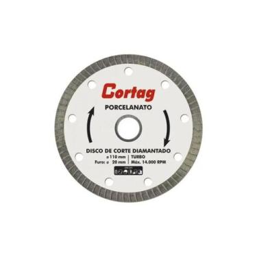 Imagem de Disco Diamantado 110mm x 20mm Turbo Porcelanato 60863 Cortag