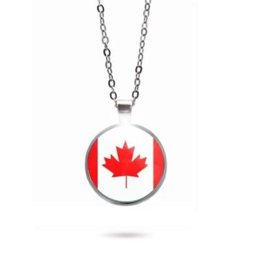 Imagem de Colar Bandeira do Canadá Unissex - RECANTOASTRALSITE