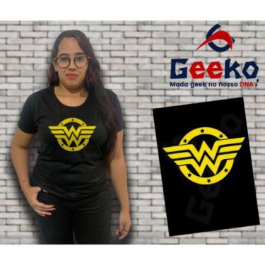 Imagem de Baby Look Mulher Maravilha - Wonder Woman - Geeko, Preto, M