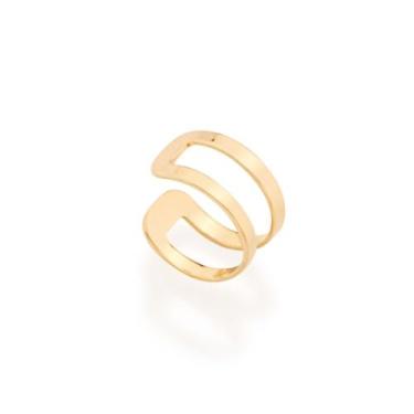 Imagem de Brinco piercing de pressão folheado a ouro 18k/526091 - Rommanel