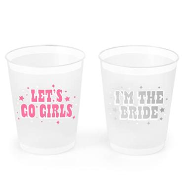 Imagem de xo, Fetti Decorações de festa de despedida de solteira Copos reutilizáveis Último rodeio - 16 copos Frost Flex | Presente de banho de noiva Nashville, Favores de dama de honra da vaqueira