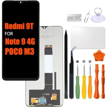 Imagem de Substituição para Xiaomi Redmi 9T | Note 9 4G | Tela LCD Poco M3 para J19S M2010J19SG M2010J19SY M2010J19SC M2010J19CG M2010J19CI LCD Touch Screen Display Panel Digitalizador Assembly com kit de