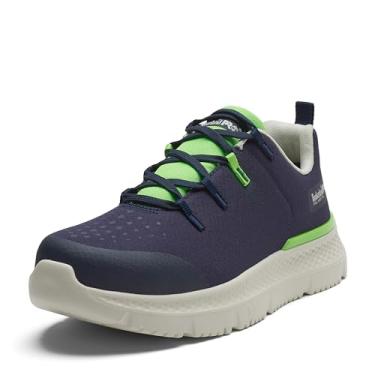 Imagem de Timberland PRO Tênis masculino Intercept Steel Safety Toe Industrial Athletic Work, Azul marinho/limão, 8 Wide