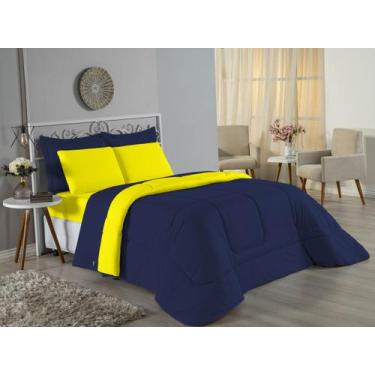 Imagem de Edredom Casal Queen Size Malha 100% Algodão - Davy Enxovais, AMARELO/M