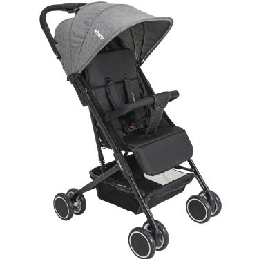 Imagem de Carrinho de Bebe Berço Passeio Compacto Kiddo Mascote Grafite9