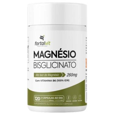 Imagem de Magnésio Bisglicinato com Vitamina B6, 120 cápsulas - Fortalvit