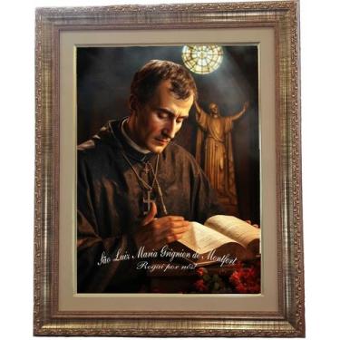 Imagem de Quadro São Luiz De Montfort, Mod. 02, Tam. 53x43cm. Angelus - Dom Gera