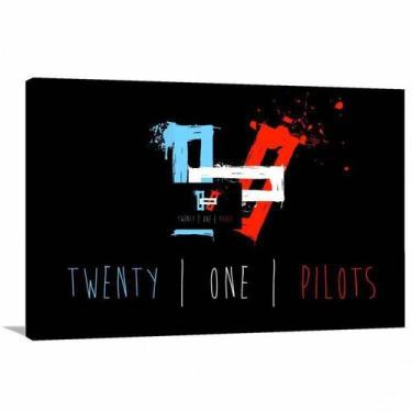 Imagem de Quadro decorativo Twenty One Pilots - Tela em Tecido - Wall Frame