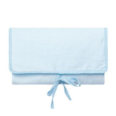 Imagem de Trocador Portátil Papi Impermeável com Porta Fraldas Azul, Azul Claro,