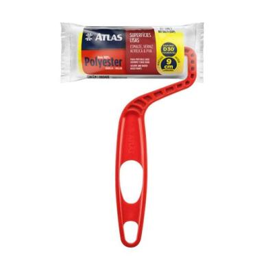 Imagem de Rolo pequeno para pintura esmalte latex verniz com 9cm Atlas