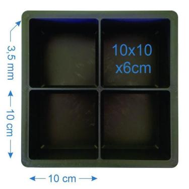 Imagem de 5 Forma De Piso Paver Bloquete Meio Tijolinho 6cm - Plastidon