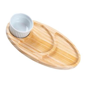 Imagem de Petisqueira Madeira com Ramequim Mesa Posta - Carmisini