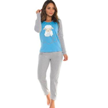Imagem de Pijama Longo Desayner 12091 Algodão Ovelha Sweet Dreams, GG
