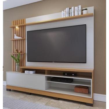 Imagem de Home Theater Maceió com Detalhe Ripado Freijó Off White - Colibri