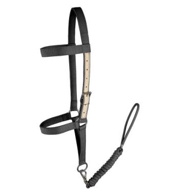 Imagem de Cabresto de Seda para Cavalo SV5442 - Preto - Selaria Vertentes