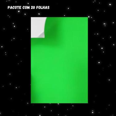 Imagem de Adesivo Neon A4 Off Paper 100g 20 Folhas, Verde