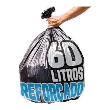 Imagem de Saco De Lixo 60L 400Un Preto Reforçado - HIGIPACK
