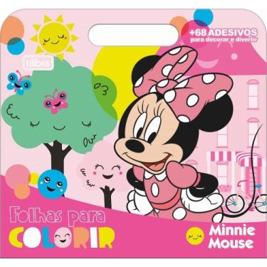 Imagem de Folhas Para Colorir Com Maleta Minnie Tilibra