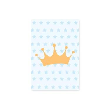 Imagem de Placa Decorativa Infantil Ursinho Príncipe Coroa 30x40cm - Quartinhos