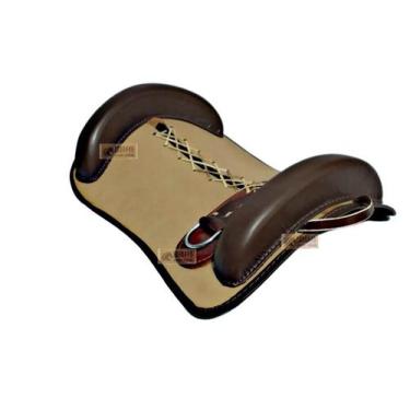 Imagem de Basto Sela bege CAVALO MONTARIA laço comprido - SELARIA SERRANO