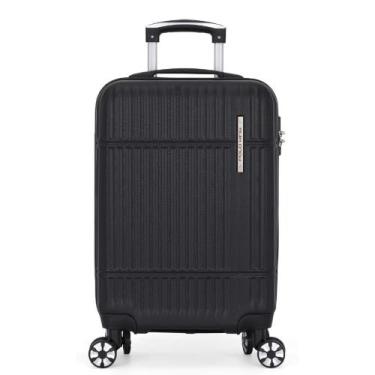 Imagem de Mala De Viagem Bordo Padrão ANAC 10kg em ABS Polo King, Preto