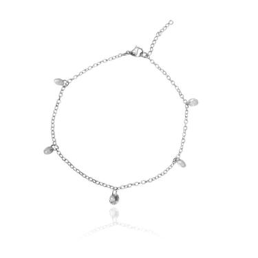 Imagem de Tornozeleira com zirconias de aço