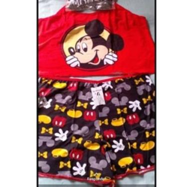 Imagem de Baby doll Short dol cropped baby dool Pijama Feminino Adulto  personag