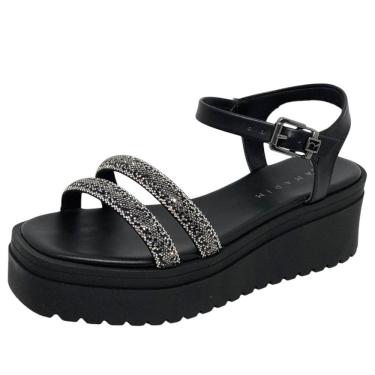 Imagem de Sandália Feminina Anabela Salto Media Conforto Ramarim