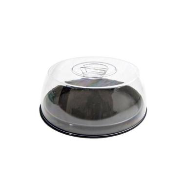 Imagem de Boleira Bandeja Prato Porta Bolo Com Tampa Transparente Redonda Doces 
