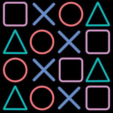 Imagem de Papel De Parede Adesivo Lavável Infantil Controle Video Game Botões - 