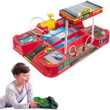 Imagem de Pista Posto Moto Lava Rápido Brinquedo de Menino Sai Água  - Lua de Cr