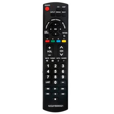 Imagem de Controle remoto de substituição N2QAYB000321 compatível com Panasonic LCD LED Televisão TC-P46U1 TC-26LX14 TC-32LX14 TC-42PS14 TC-42PX14 TC-50PS14 TC-50PX14 TC-54PS14 TC-58PS14 PS14 TT C-65PS14