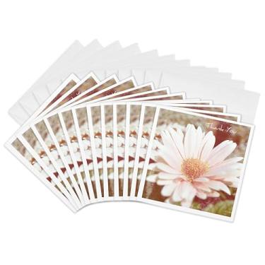 Imagem de Cartões comemorativos - Vintage Gerbera Daisy Thank You Floral Flowers - Pacote com 12 - Sanders Flowers