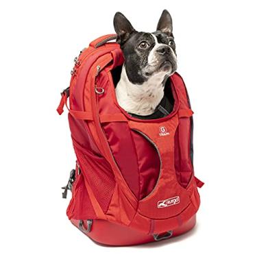 Imagem de Kurgo Mochila G-Train para transporte de cães – bolsa de viagem confortável para animais de estimação de até 11 kg – parte inferior impermeável – pacote com vários compartimentos – equipamento de